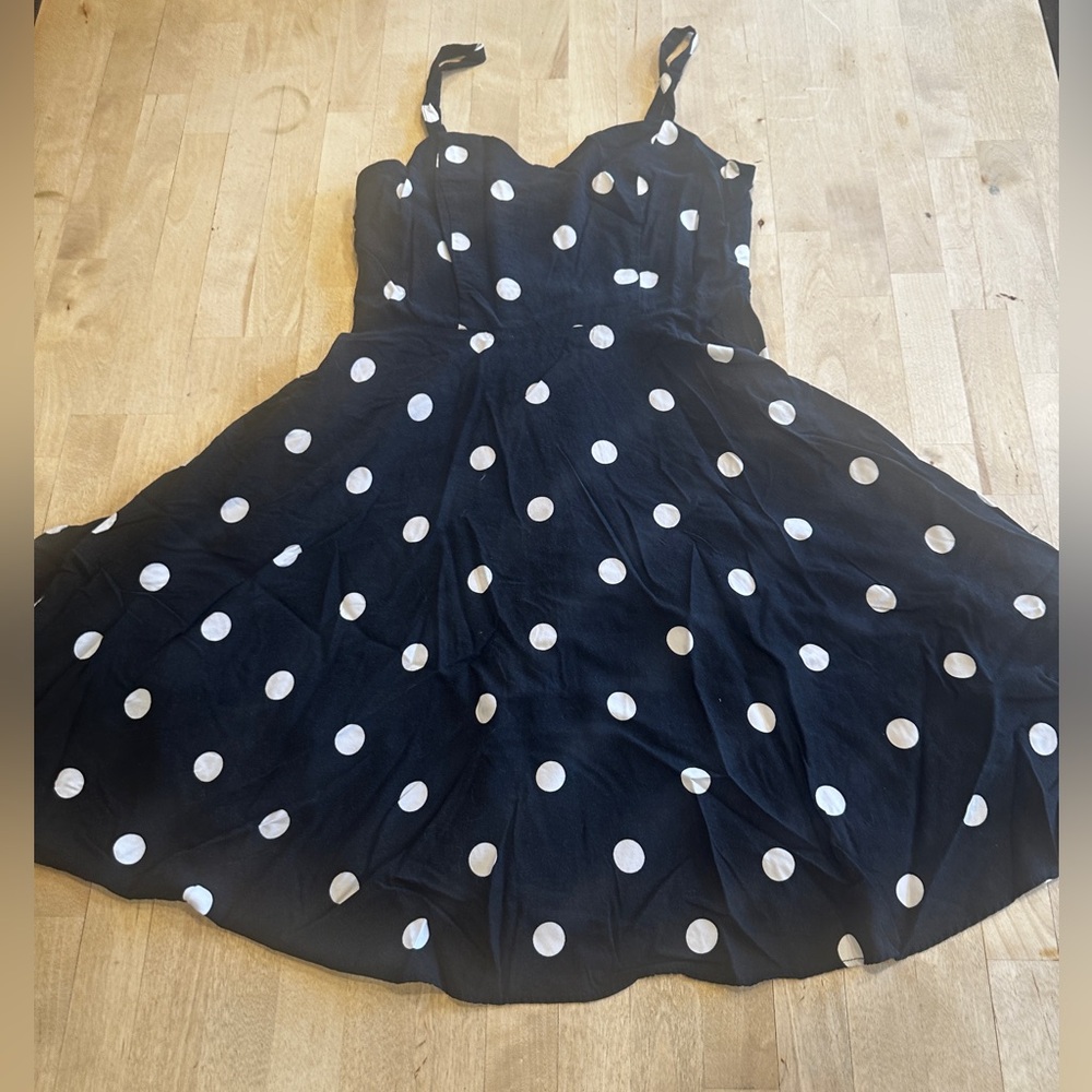 Old Navy Black and White A-Line Sundress